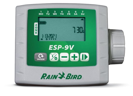 Referensi keluarga controller baterai Rain Bird ESP-9V; jumlah kabel mengikuti kapasitas model