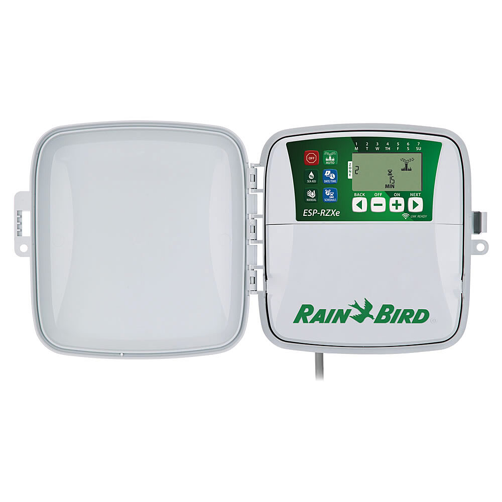 Referensi keluarga controller Rain Bird ESP-RZXe outdoor; jumlah zona mengikuti model