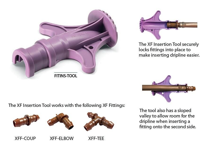 Rain Bird FITINS-TOOL untuk membantu pemasangan fitting XF yang kompatibel