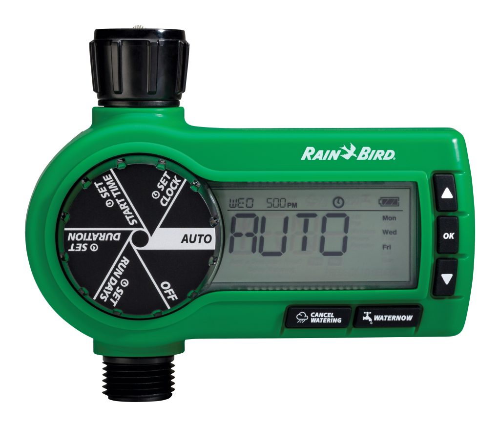 Foto referensi keluarga timer 1ZEHTMR versi internasional dari Rain Bird. Kode ZA84001 dirujuk pada deklarasi kesesuaian resmi; sambungan dan kelengkapan unit perlu dikonfirmasi.