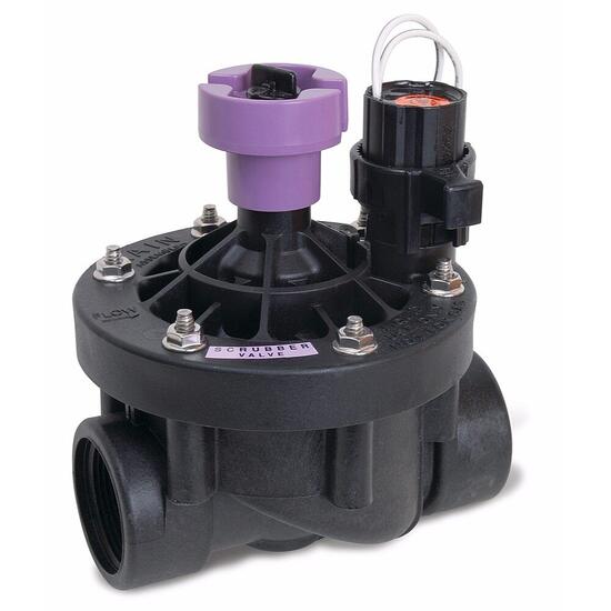 Valve Rain Bird PESB-R dengan handle ungu, referensi seri
