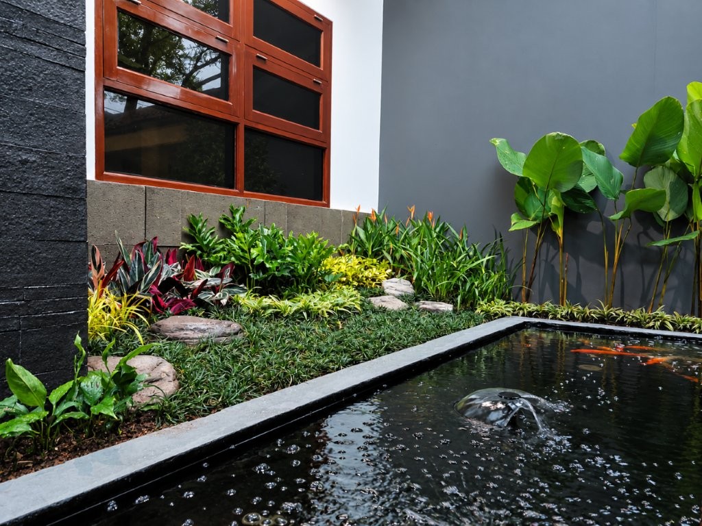 Proyek taman portofolio Mandaka Garden